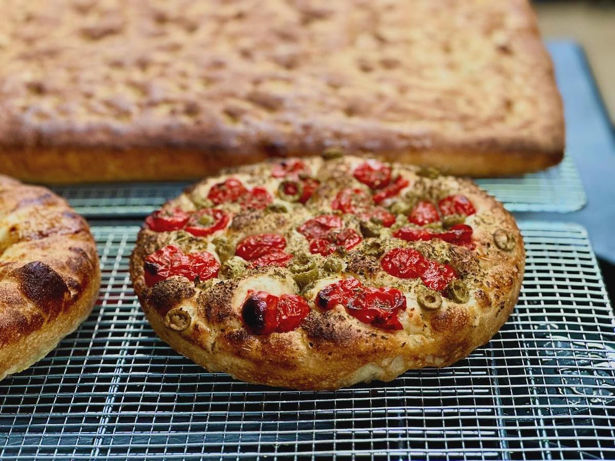 Focaccia Bakery2 - DiningOut Houston A fresh baked focaccia pizza at the Focaccia Bakery. | Photo by the Focaccia Bakery