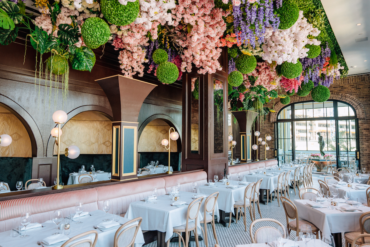 Annabelle's light-filled dining room bedecked with blooms. | Photo by Bryan Kennedy