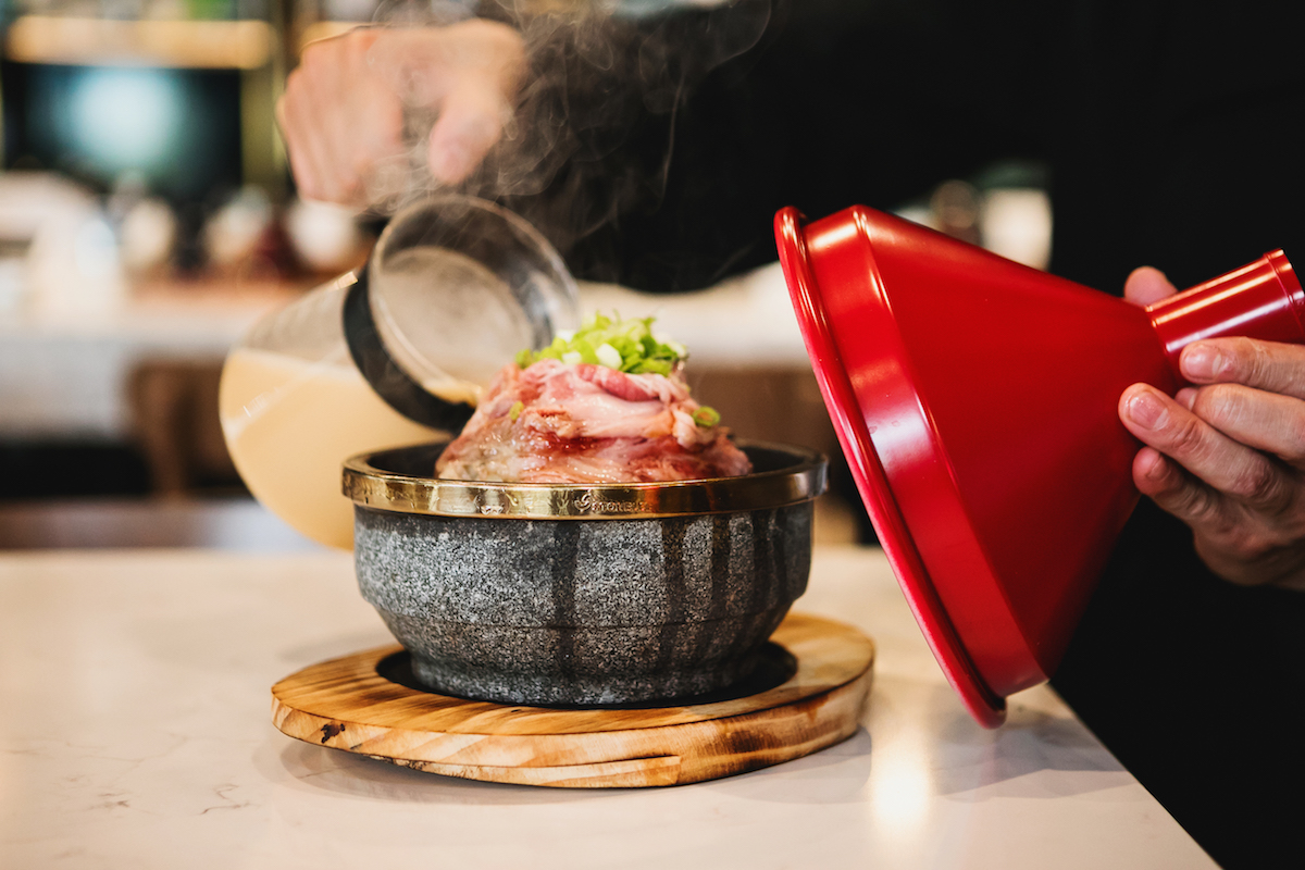 Beef sukiyaki, aka "volcano" ramen at Kazzan Ramen. | Photo by Tracy Ling