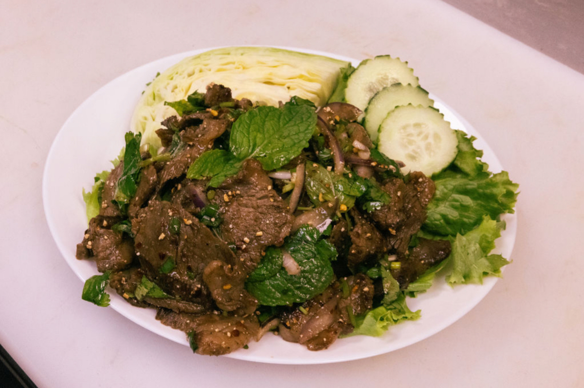 Laab steak at Lao'd District. | Photo by Lao'd District