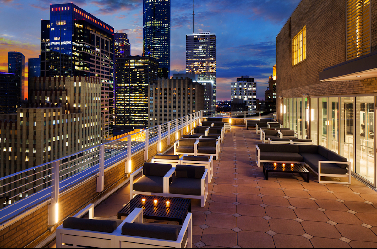 Sweeping views from Zon23 at the Le Meridien Hotel in Downtown.