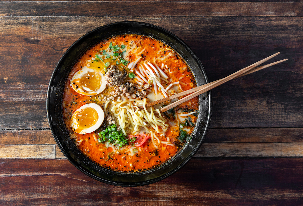 Spicy soy ramen at Kata Robata. | Photo by Julie Soefer