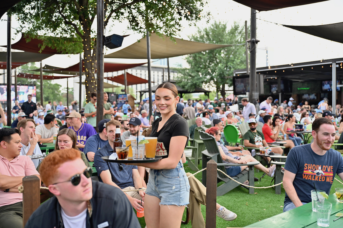 The sprawling open-air patio at Kirby Ice House. | Photo by Alex Montoya