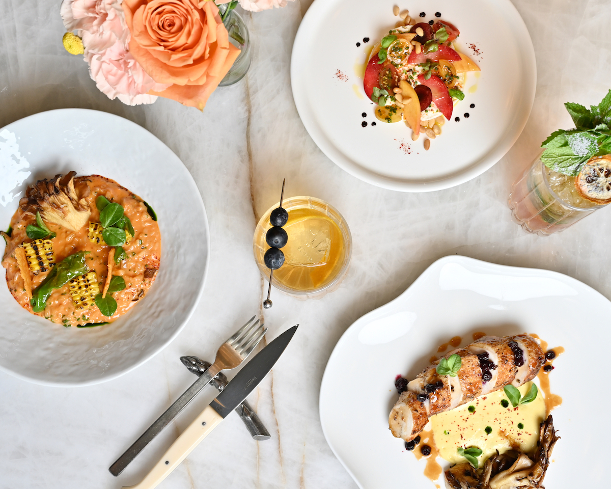 A spread from Le Jardinier's tasting menu. | Photo by Alex Montoya