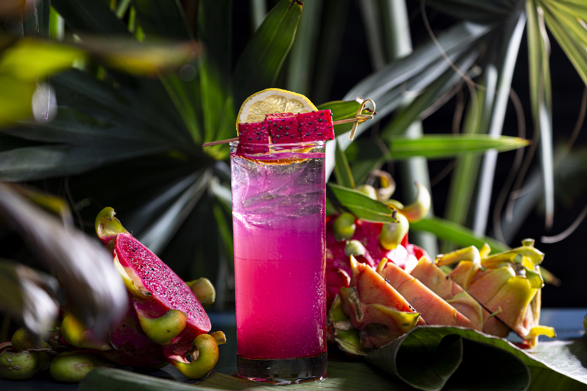 Dragon fruit cooler at Traveler's Cart. | Photo by Jenn Duncan