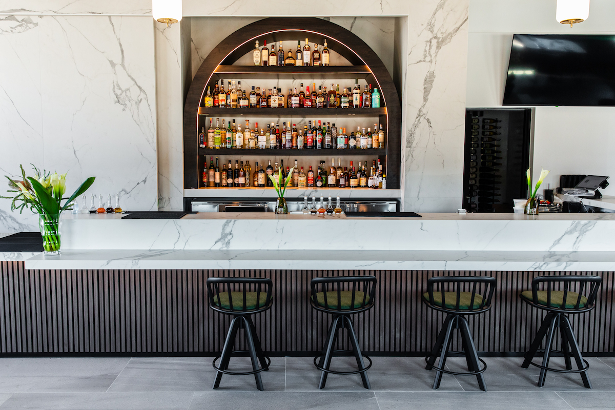 Chic bar ambiance at Maven in Sawyer Yards