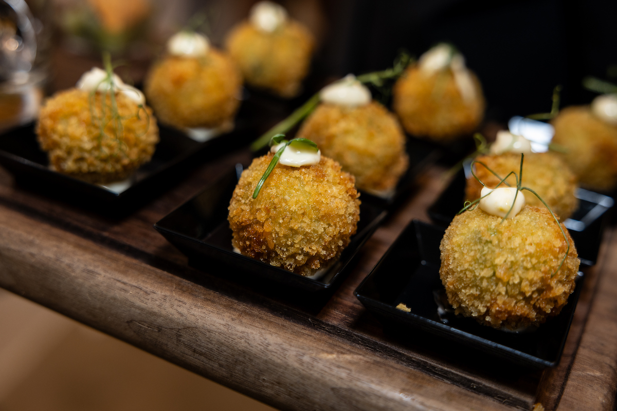 Pea arancini from Berg Hospitality. | Photo by Emily Jaschke