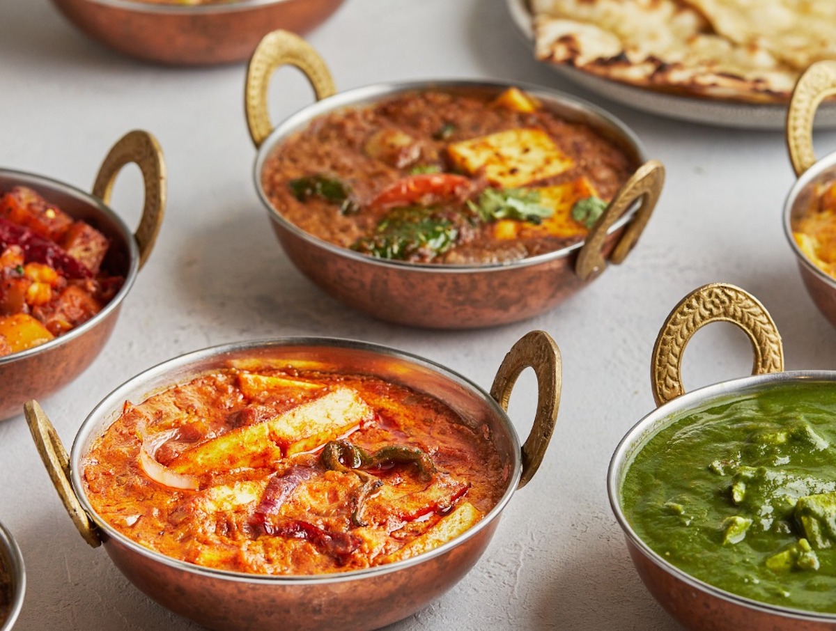 A variety of vegetable and paneer dishes at Saravanaa Bhavan. | Photo by Saravanaa Bhavan