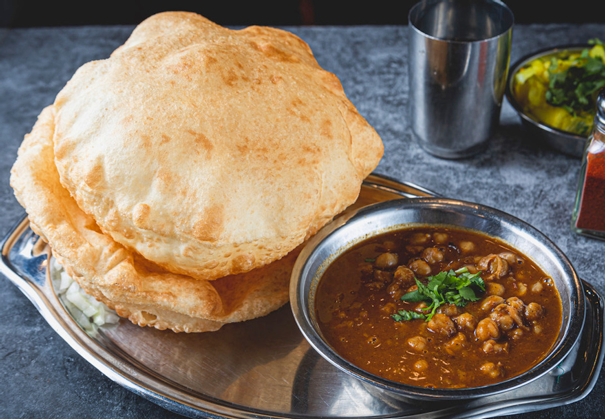 Chole bhature at Shri Balaji Bhavan. | Photo by Shri Balaji Bhavan