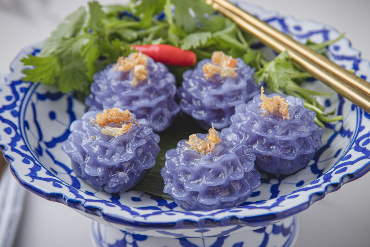 Thai Flower Dumpling Spothopper Photography - DiningOut Houston Thai flower dumplings at Kin Dee. | Photo by Spothopper Photography