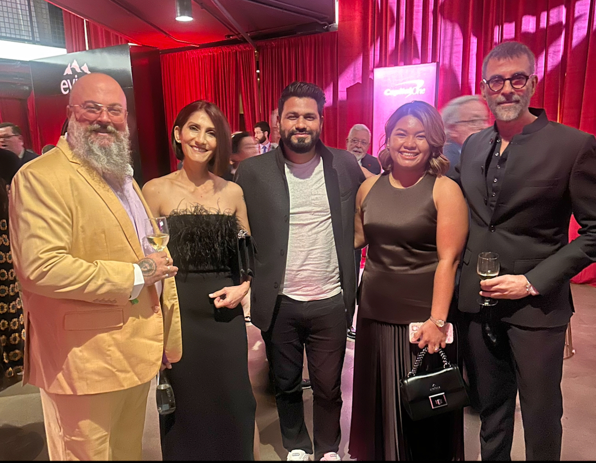 IMG_6053 - DiningOut Houston Graham Painter, Mithu Malik, Mayank Istwal, Benchawan Painter, and Shammi Malik at the 2024 Michelin Guide Texas ceremony. | Photo by Megha McSwain