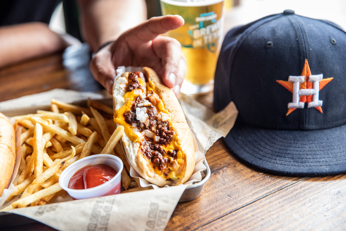 Chili dog at Christian's Tailgate. | Photo by Becca Wright