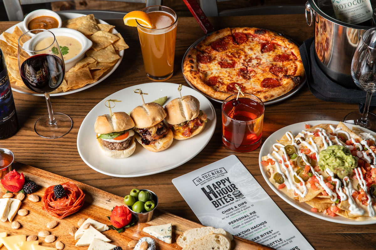 A happy hour spread at On the Kirb. | Photo by Becca Wright