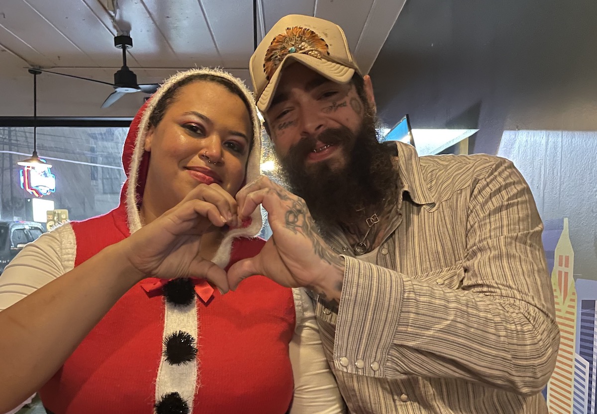 Renee Brown with Post Malone at the Railyard. | Photo by the Railyard