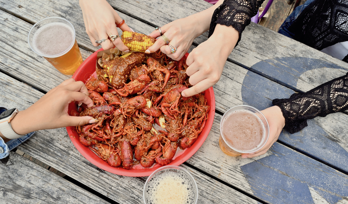 Crawfish season is on at the Pit Room. | Photo by Alex Montoya