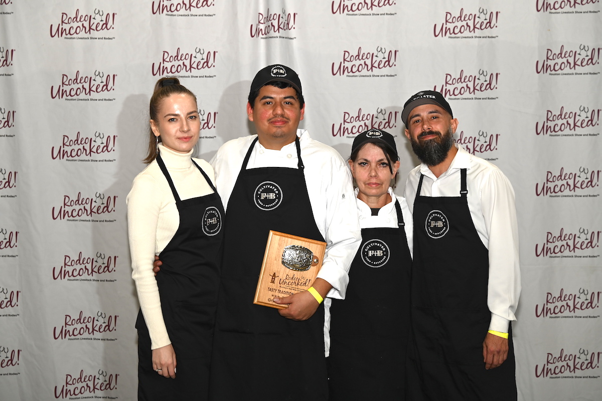 The Cultivated F&B team celebrate their win at Rodeo Uncorked! Best Bites. | Photo by HLSR