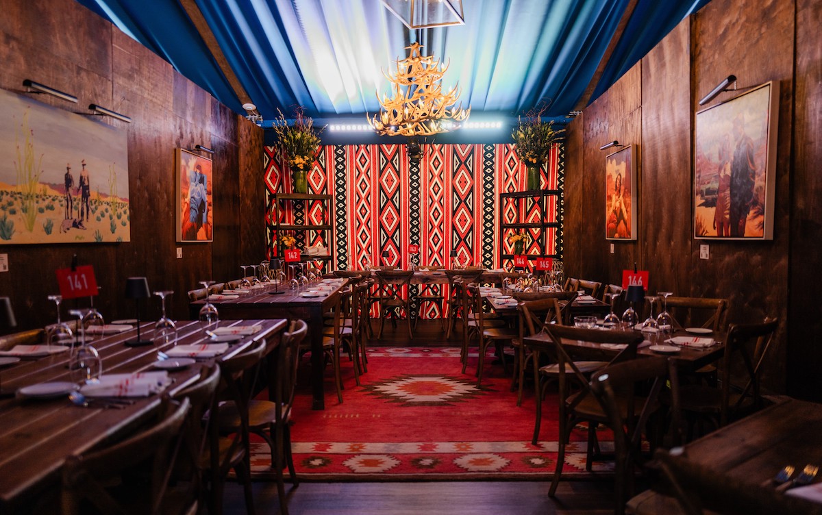 The luxe interior of the Ranch Saloon + Steakhouse. | Photo by Brian Kennedy