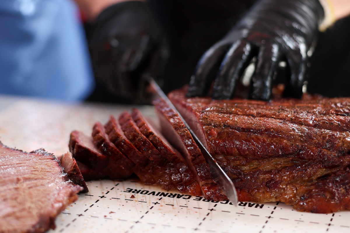 Meat prep at the World's Championship Barbecue Cook-off. | Photo by HLSR