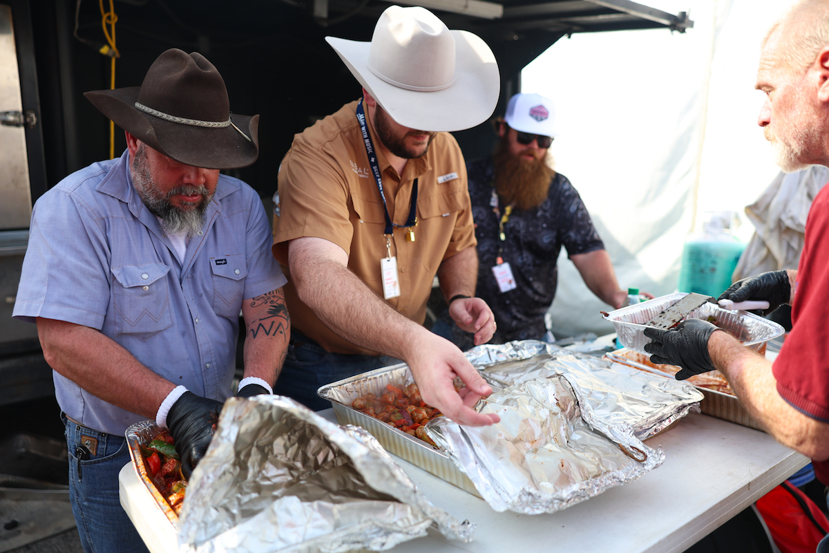 Cooking prep at the World Championship Barbecue Cook-off. | Photo by HLSR