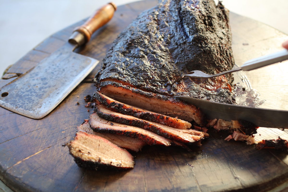 Sliced brisket at Goode Co. BBQ. | Photo by Goode Company