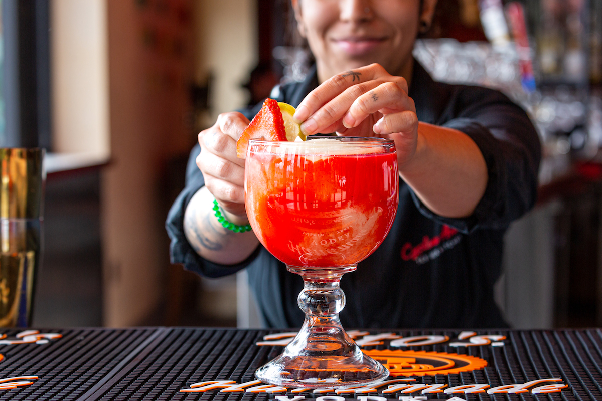 Strawberry margarita at Cyclone Anaya's. | Photo by Jenn Duncan