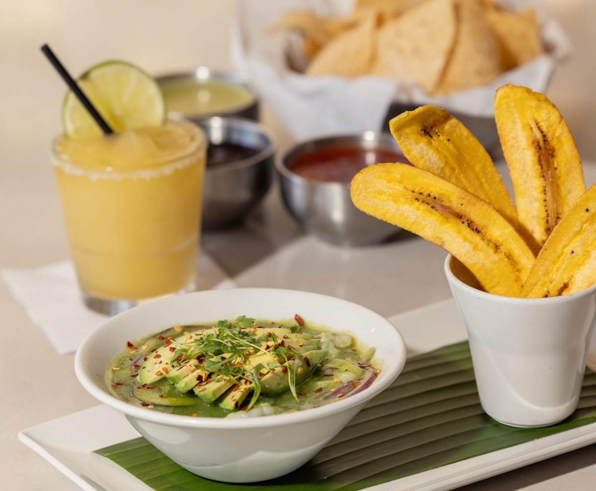 IMG_4076 - DiningOut Houston Aguachile and plantain chips at Gloria's. | Photo by Gloria's