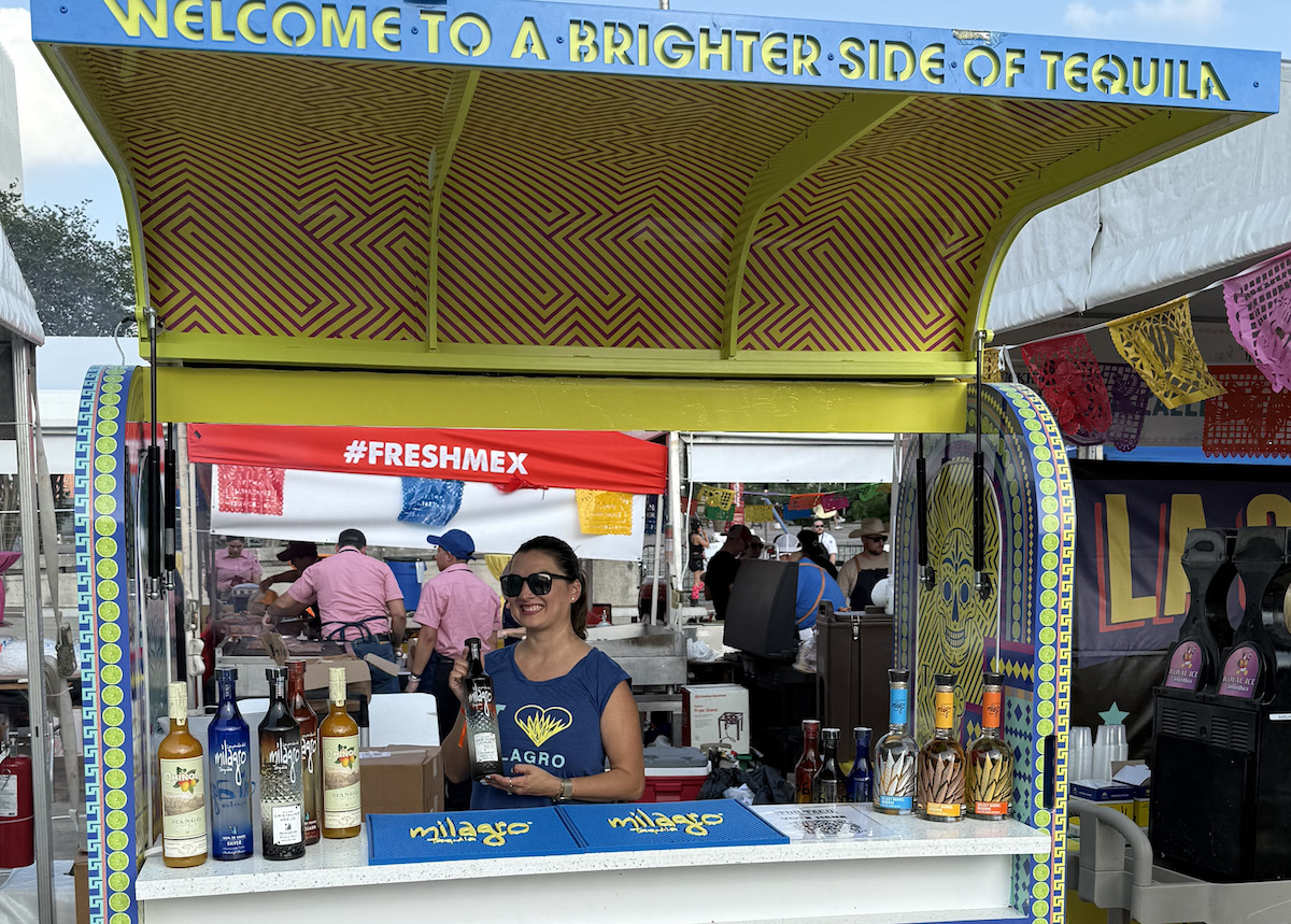 The Milagro Tequila cart at POST Houston. | Photo by Milagro Tequila