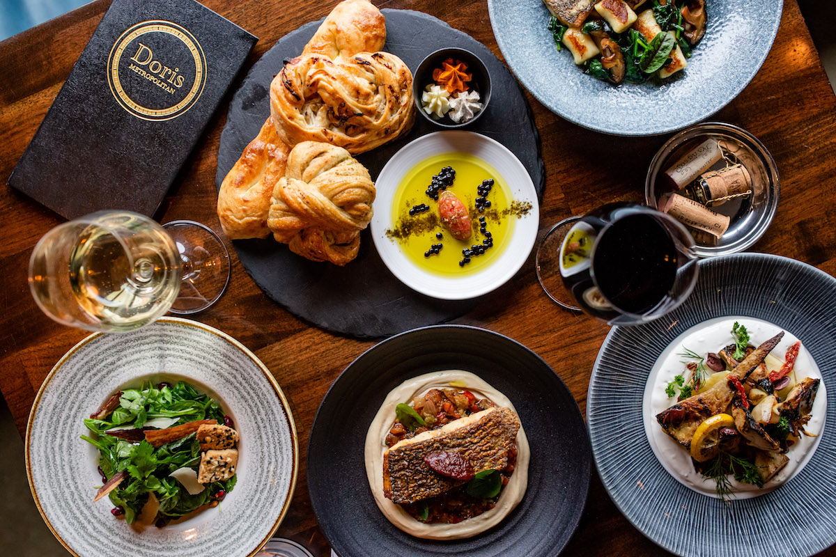 A spread at Doris Metropolitan. | Photo by Kirsten Gilliam