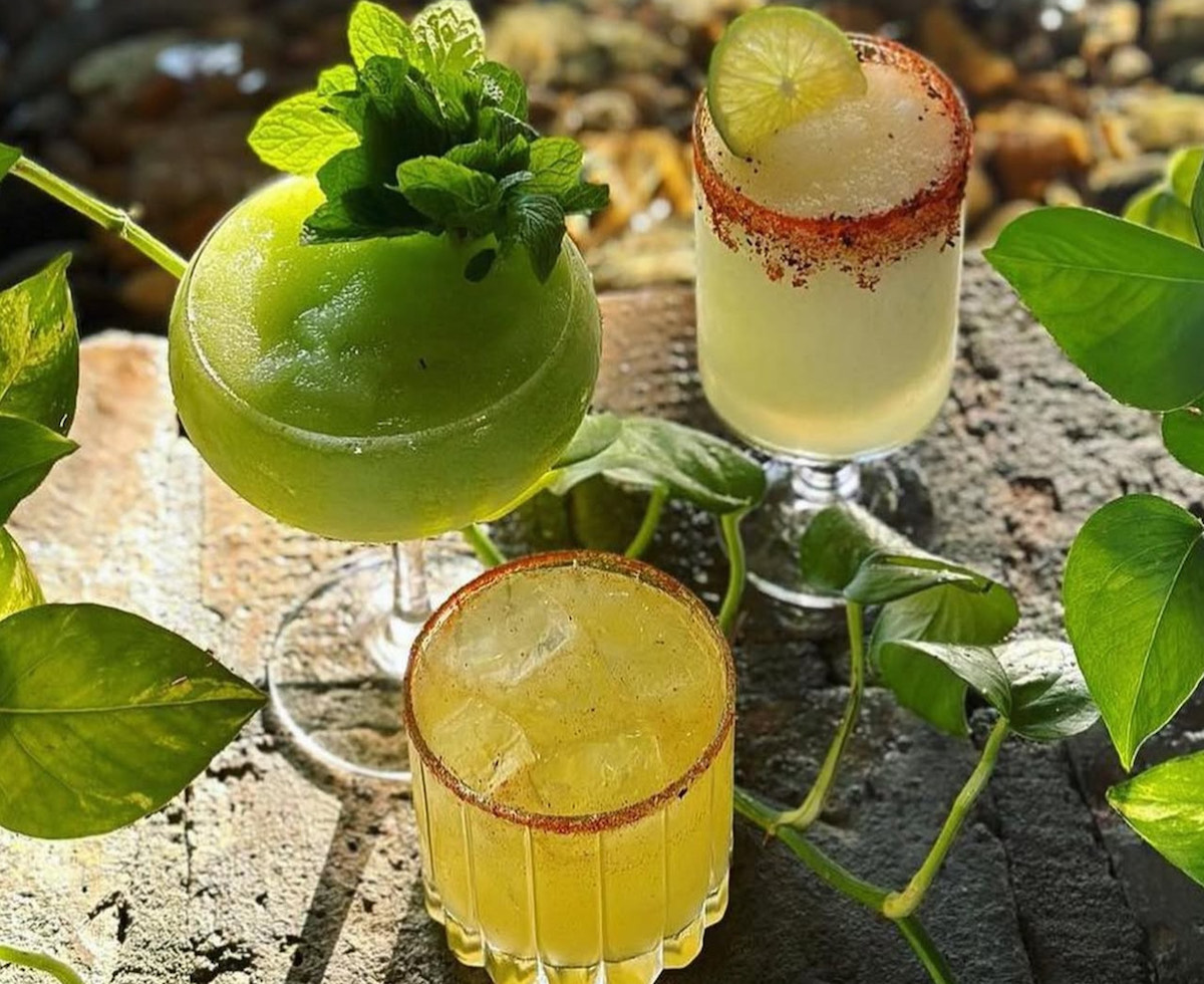Frozen and on-the-rocks margaritas at Verde Garden. | Photo by Verde Garden