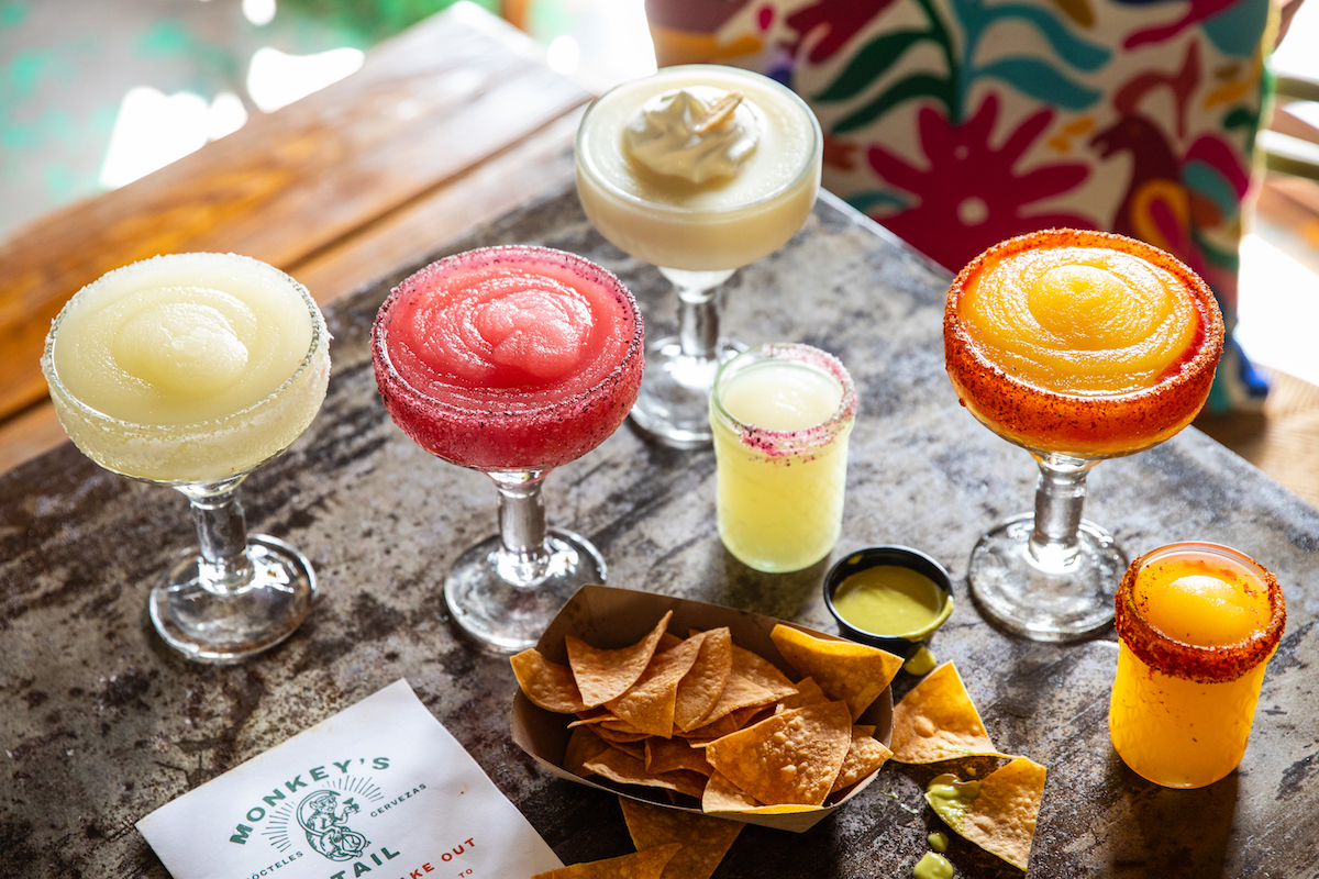 A variety of frozen cocktails at Monkey's Tail. | Photo by Becca Wright