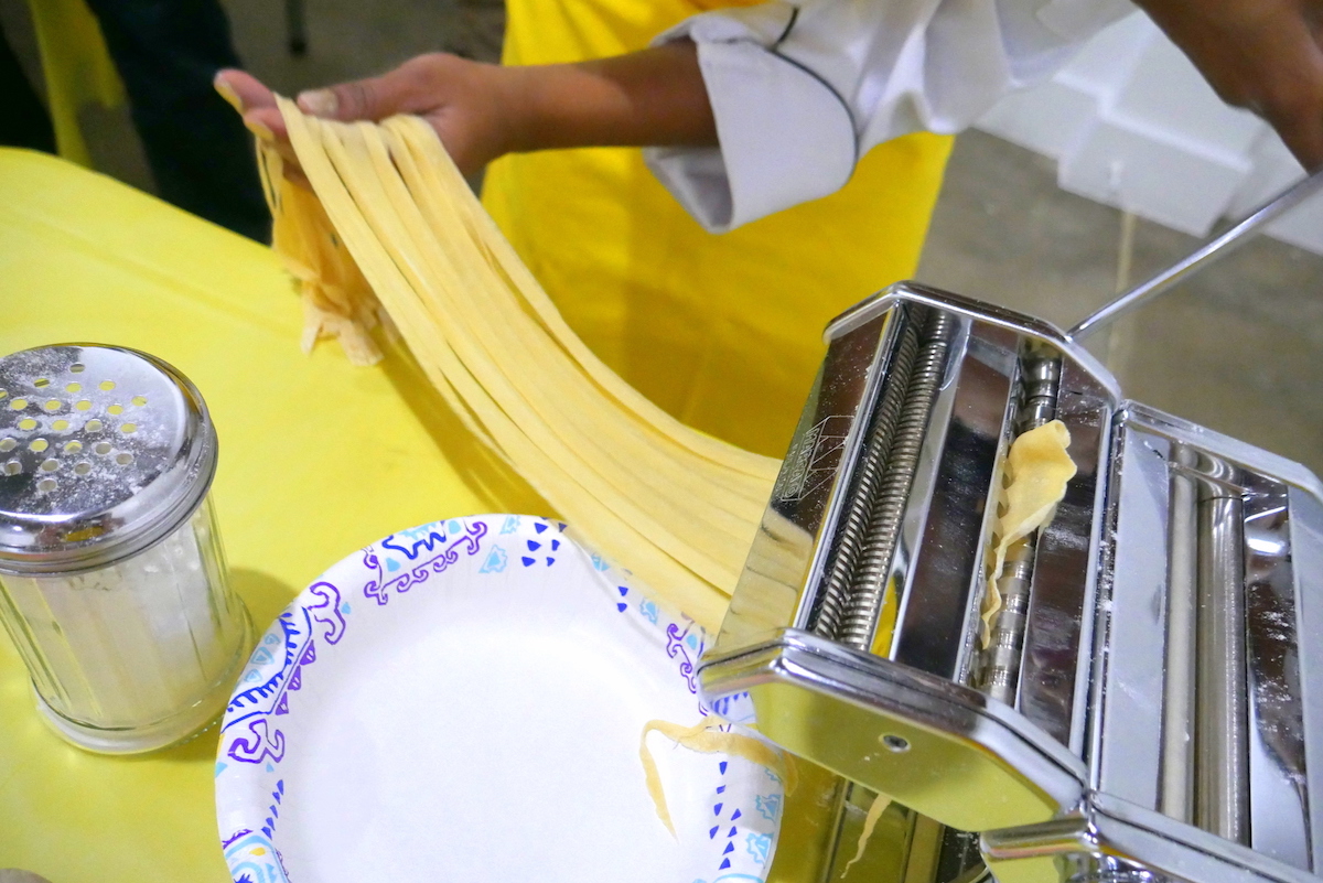 Pasta making class at Lyric Market. | Photo by Twilight Cadle Co.
