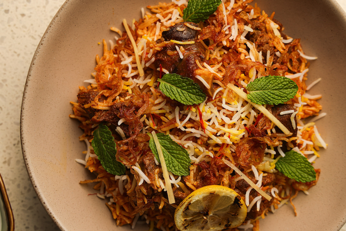 Goat biryani at Kitchen Rumors. | Photo by Chris Furia