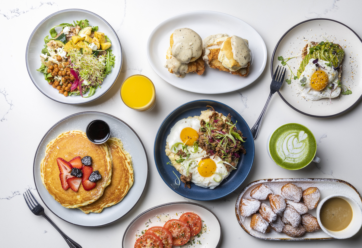 A breakfast spread at Dish Society. | Photo by Julie Soefer
