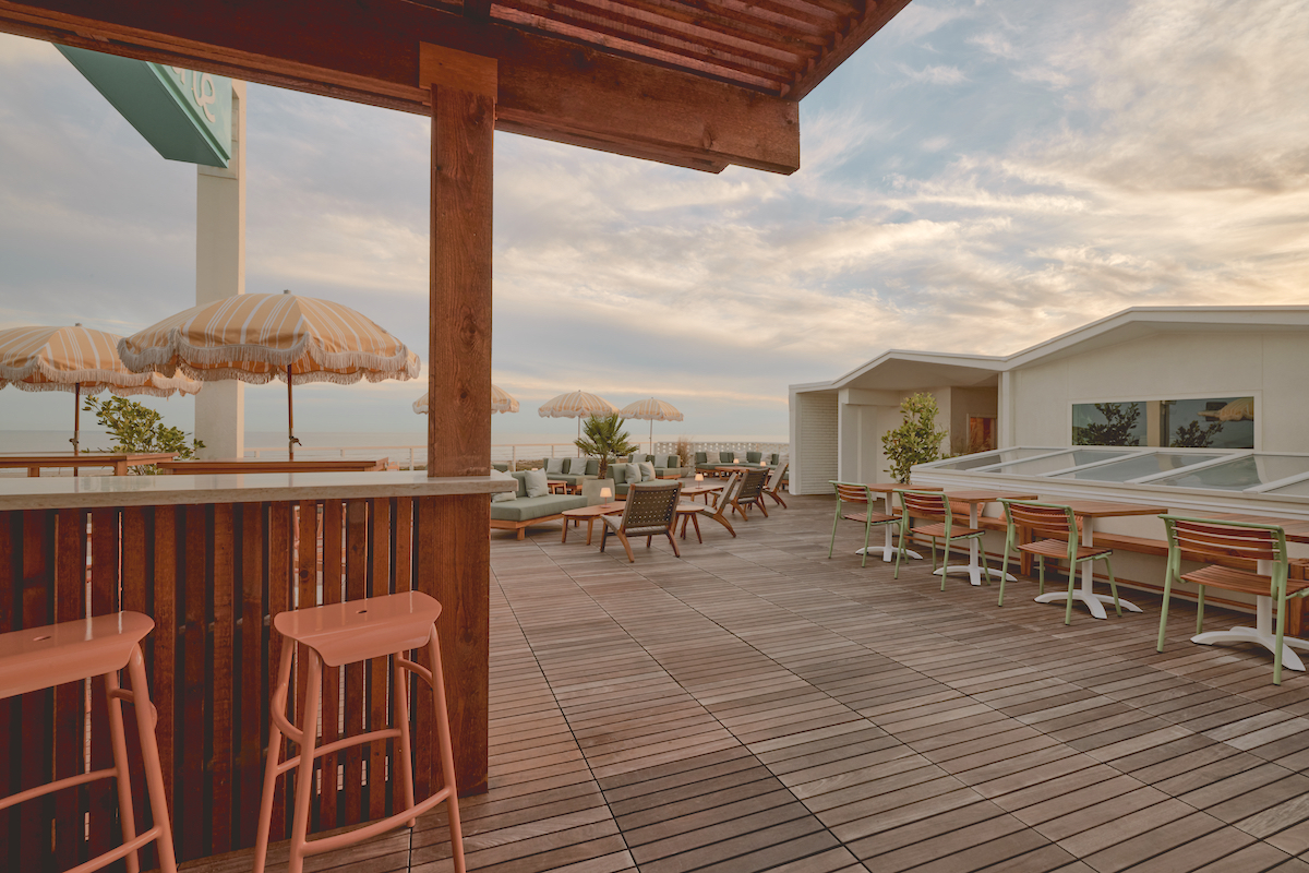 The rooftop bar above the Fancy at Hotel Lucine. | Photo by Johanna Andruchovici