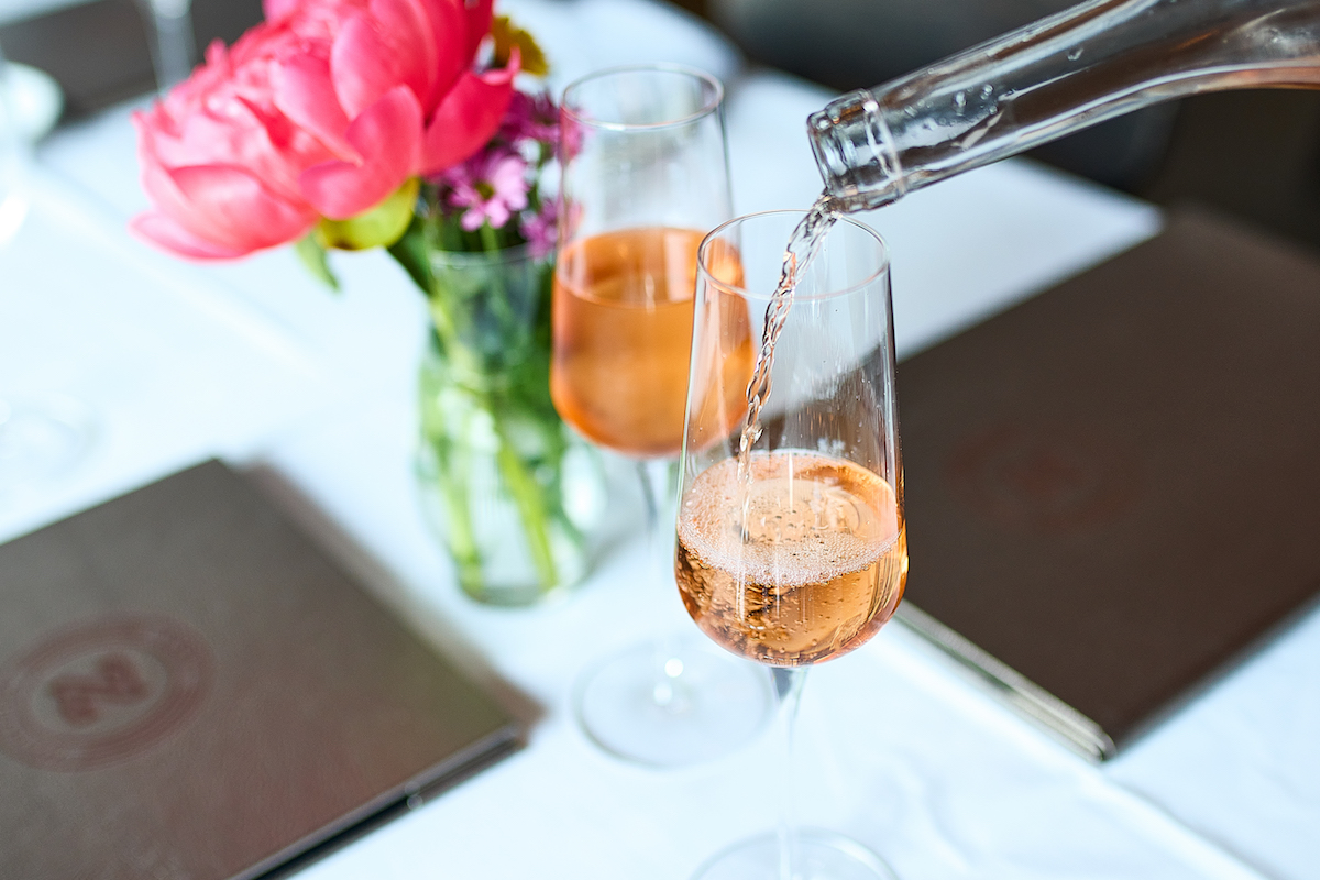 A rosé pour at Zanti Cucina. | Photo by Zanti Cucina