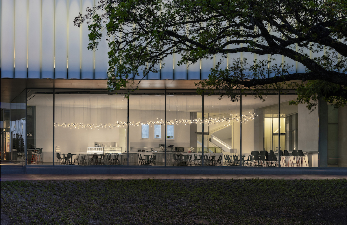 Street view of Cafe Leonelli inside the Museum of Fine Arts Houston. | Photo by Claudia Casbarian