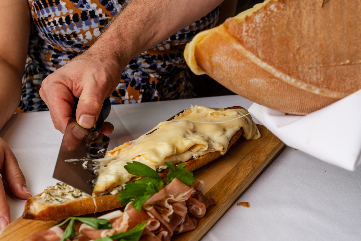 Baguette and raclette at Annabelle Brasserie. | Photo by Brian Kennedy