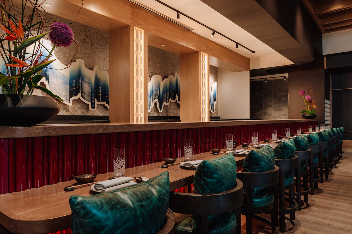 Azumi_Sushi Bar_credit Brian Kennedy (2) - DiningOut Houston The luxe sushi counter at Azumi. | Photo by Brian Kennedy