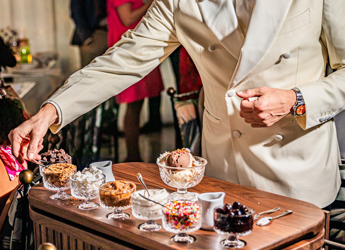 The sundae cart at the Marigold Club. | Photo by Zach Horst