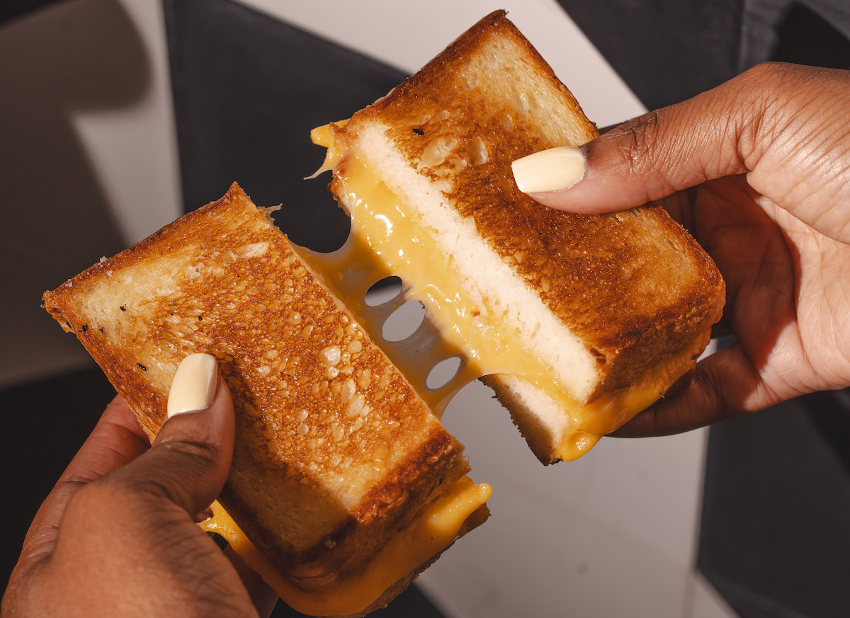 The grilled cheese sandwich on milk bread at Boo's Burgers. | Photo by Michael Anthony