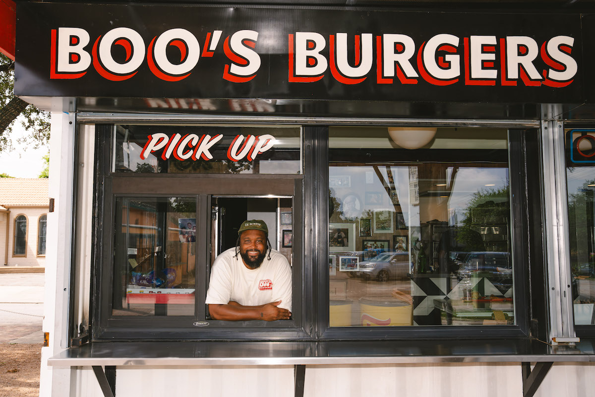 The walk-up window at Boo's Burgers. | Photo by Michael Anthony