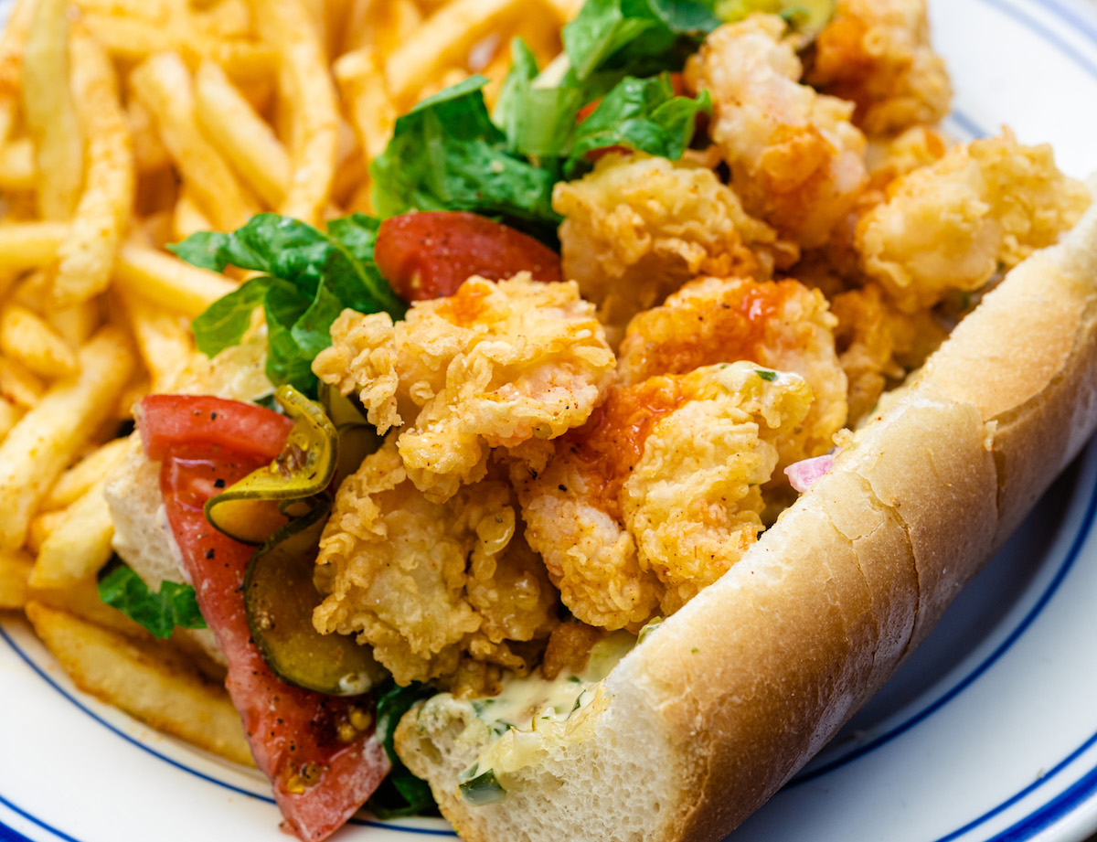 Eunice - DiningOut Houston The fried shrimp po’boy is a Wednesday lunch special at Eunice. | Photo by Duc Hoang