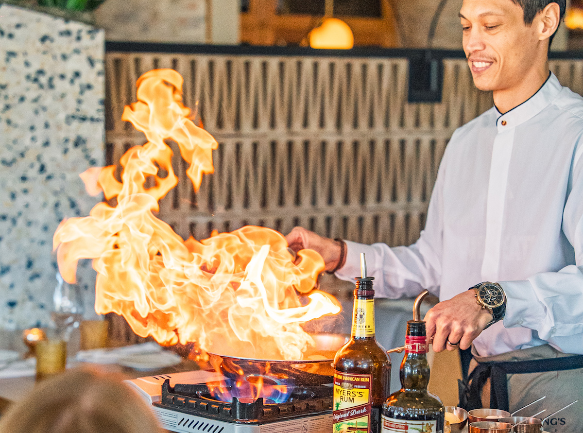 Bananas foster at Fielding's. | Photo by Fielding's