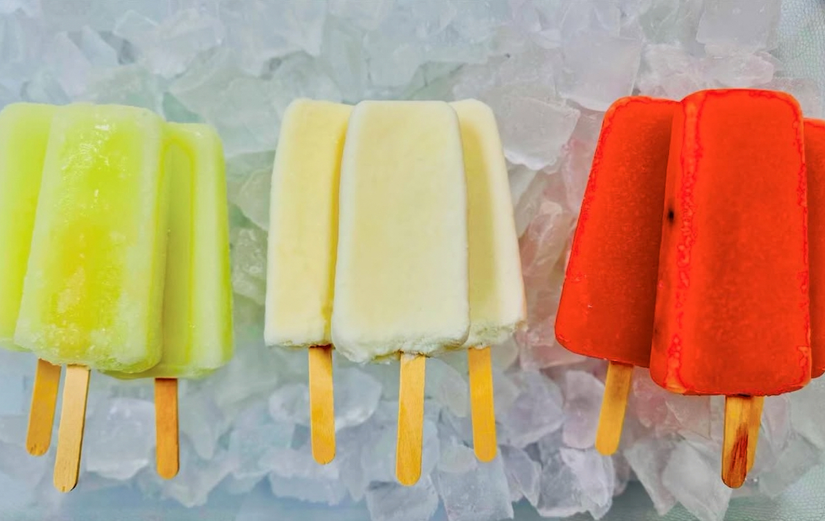 IMG_4831 - DiningOut Houston Lime, coconut, and watermelon paletas at La Brisa Ice Cream. | Photo by La Brisa Ice Cream