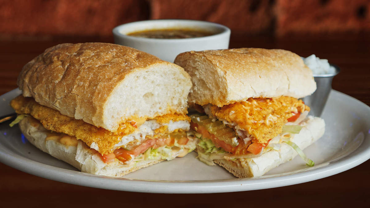Poboy-and-Gumbo-Combo - DiningOut Houston The po'boy and gumbo combo at BB's Tex-Orleans features any sandwich with a cup of chicken and sausage or shrimp gumbo. | Photo by BB's Tex-Orleans