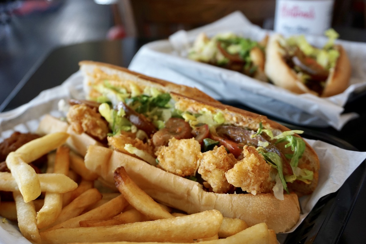 Shrimp-OR-OysterPoBoy - DiningOut Houston Oyster po'boy at Antone's. | Photo by Antone's
