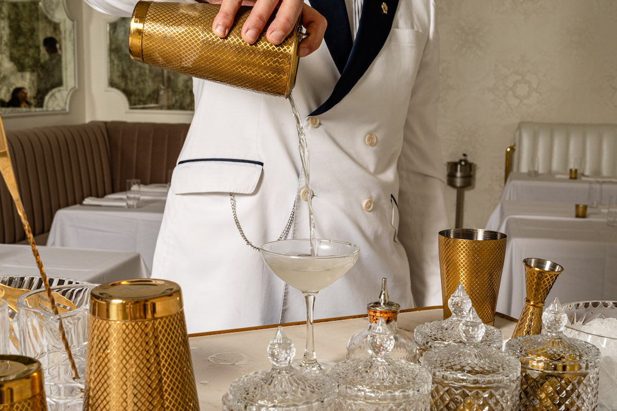 The martini cart at Turner's Cut. | Photo by Kirsten Gilliam