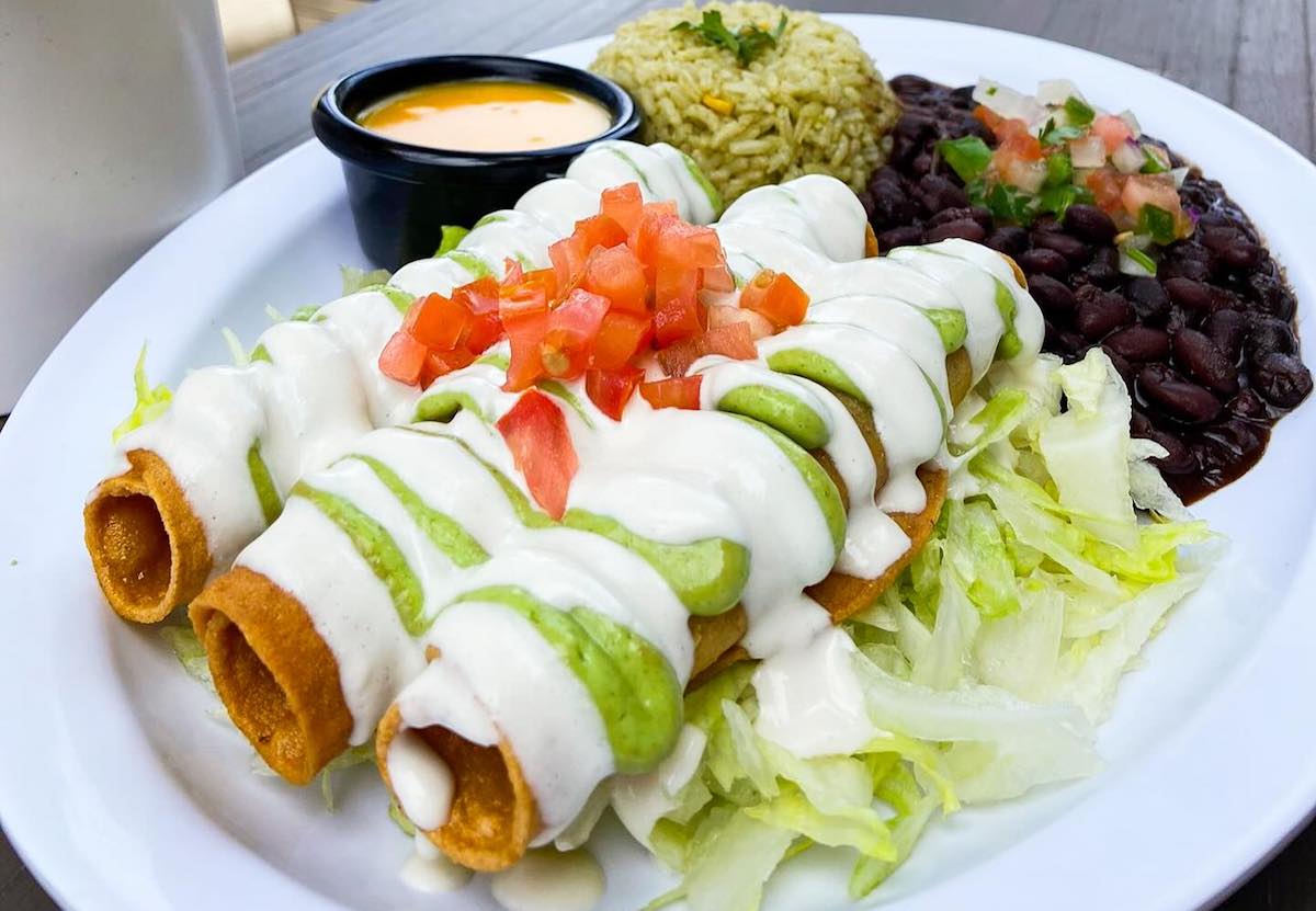 Cascabel - DiningOut Houston Plant-based taquitos at Cascabel Vegan. | Photo by Cascabel Vegan