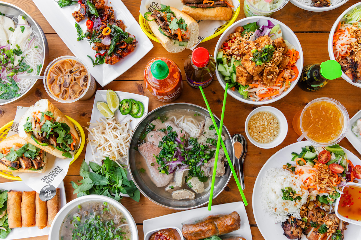 SaigonHustle-Oct24-75 - DiningOut Houston A spread of Saigon Hustle's ample offerings. | Photo by Saigon Hustle