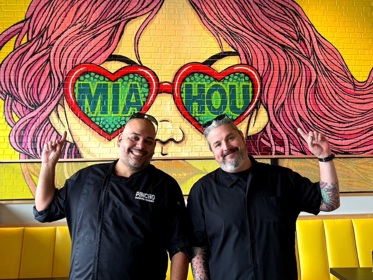 Adrian Sanchez and Justin Turner - Courtesy of PINCHO - DiningOut Houston PINCHO Culinary Director, Adrian Sanchez, with Justin Turner of Bernie's Burger Bus. | Photo by PINCHO